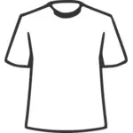 Camiseta de contorno simple