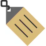 Illustration vectorielle de l'icône de balise nom