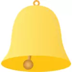 Vektorbild av gula bell symbol
