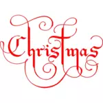 Рождественские векторное изображение, текст