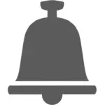 Imagem de vetor de ícone de sino em tons de cinza