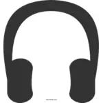 Grafika wektorowa symbol słuchawki
