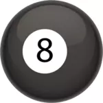 Black pool ball