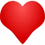 Ilustrace červené srdce