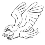 Эскиз изображения орла