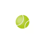 Tennis pallo vektori kuva