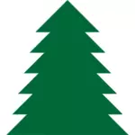 Graphiques vectoriels du contour de l'arbre de Noël festif