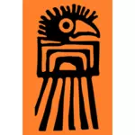 Clip-art vector de indígenas do símbolo da Colômbia
