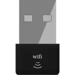 Immagine vettoriale di adattatore USB Wi-Fi