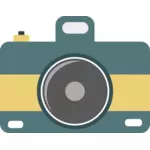 Immagine vettoriale di icona fotocamera piatta