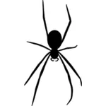 Silhouette vector image of single ant
