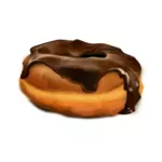 Chocolade donut vector afbeelding