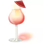 Vektor ClipArt av glas med Martini drink