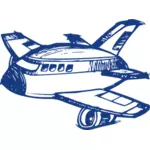 Vector schets van een vliegtuig
