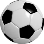 בתמונה וקטורית הכדור כדורגל פוטוריאליסטית