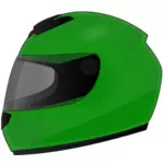 緑のヘルメットのベクトル描画