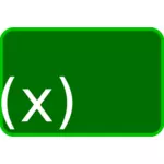 Verde funcţia pictograma vector miniaturi