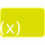 Gambar vektor ikon kuning fungsi