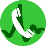 VOIP call значок векторные иллюстрации
