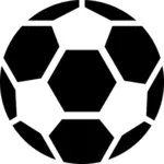 Vetor desenho de pictograma de bola de futebol