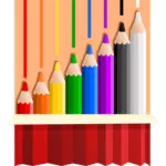 Färg penna fall