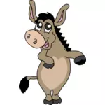 Donkey on two legs