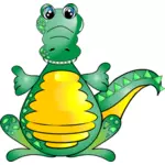Komiks obrazu krokodyla