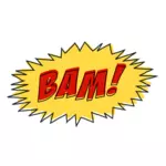 Vintage komiks BAM efekt dźwiękowy