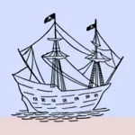 Пират парусная лодка