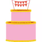 Vaaleanpunainen kakku