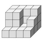 Building dice vector image