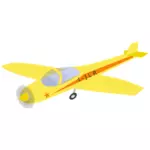 Gele vliegtuig
