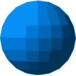 Boule disco de sphère bleue