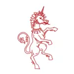 Red unicorn