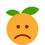 Trist oransje