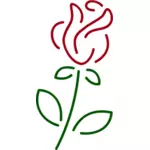 Róża przebiegłość wektorowa