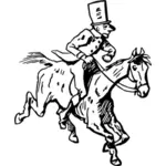 Pferd und Reiter zeichnen