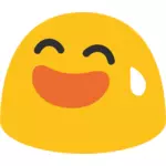 Gula skrattande emoji