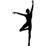नृत्य महिला वेक्टर सिल्हूट