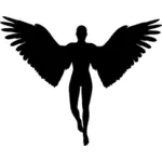 Angel vector silhouette