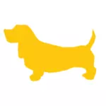 Żółty pies obrazu