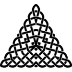 Keltský kříž modrý trojúhelník obrázek