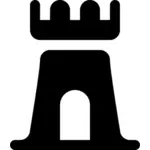 Castle silhouette image