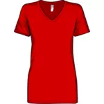 महिला लाल शर्ट