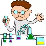 Химик в лаборатории