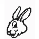 Bunny in pixels