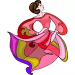 Renkli dansçı