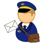 Postman, brev og bag