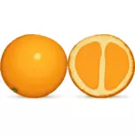 オレンジと半分