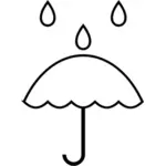 Símbolo de la lluvia